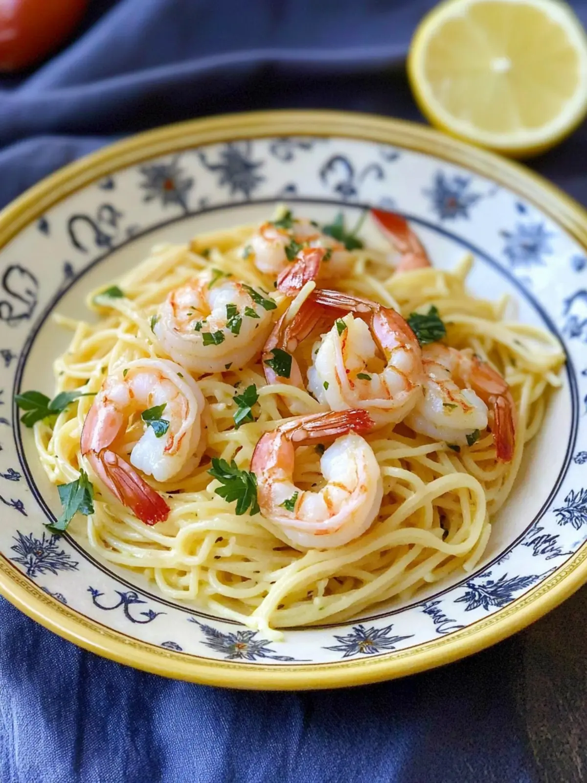 Summer Dinner Garlic Shrimp Pasta (Shrimp Scampi Recipe)
