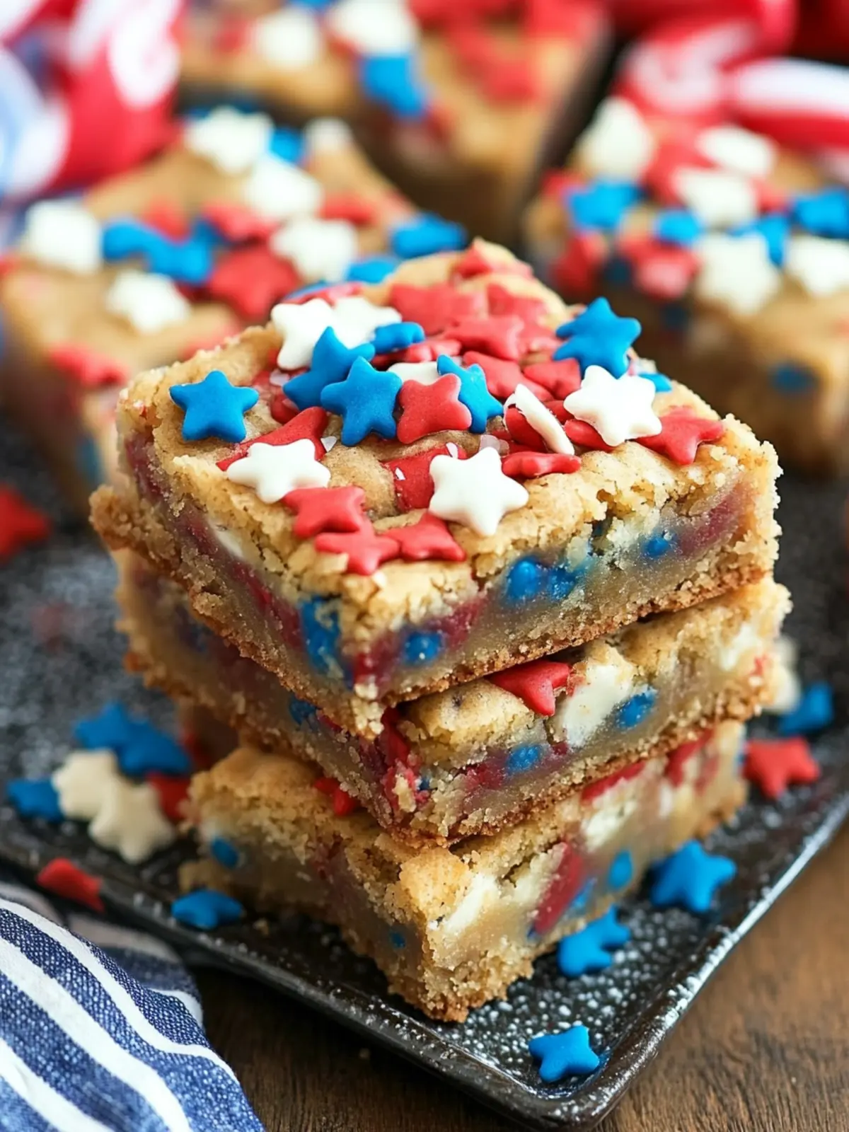 4th of July Fireworks Blondies
