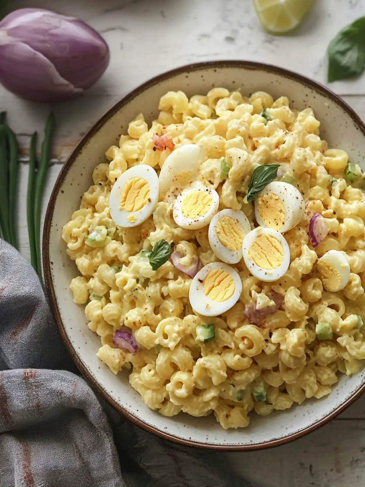 Deviled Egg Pasta Salad