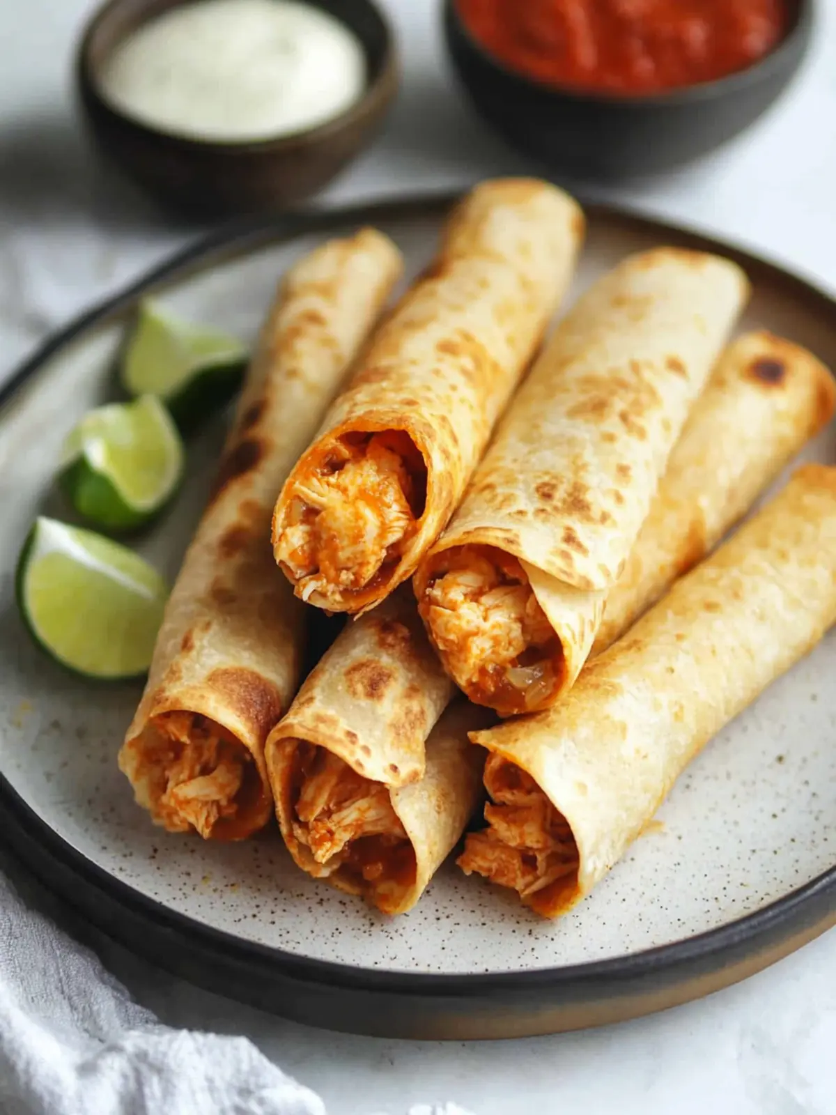 Air Fryer Chicken Taquitos (Easy Kid-Friendly Recipe)