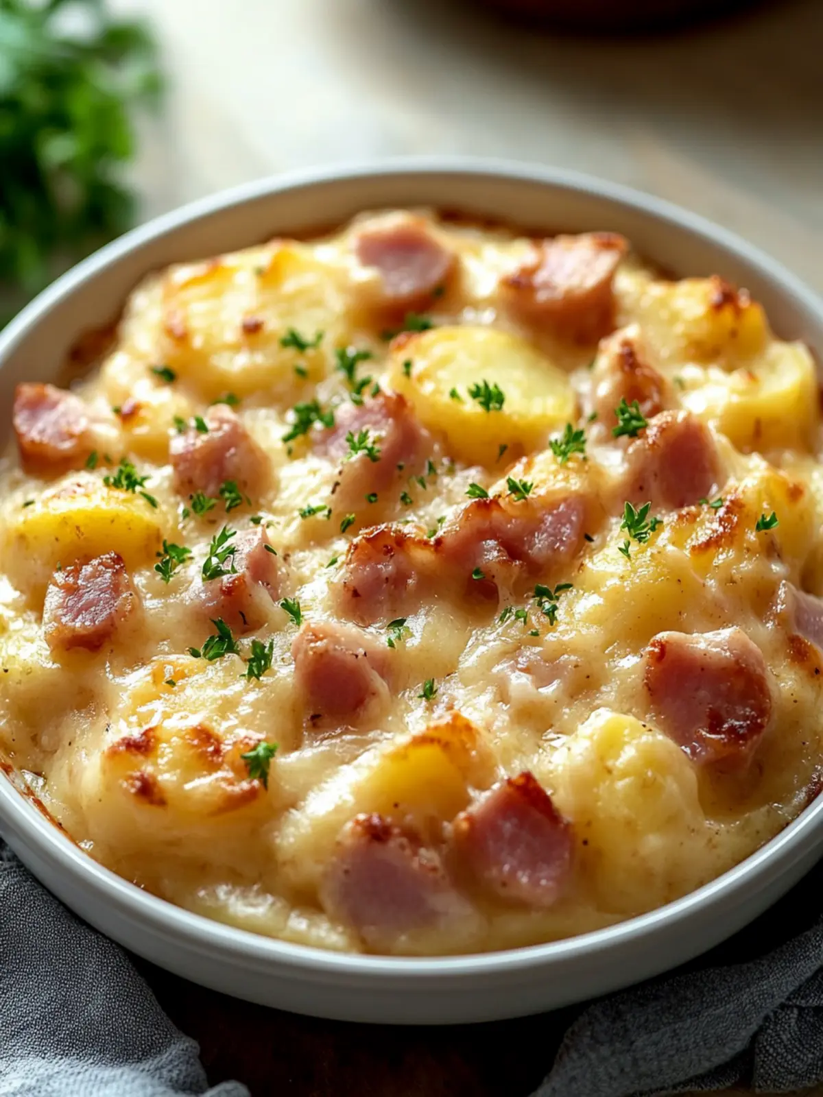 Crockpot Ham and Potato Casserole