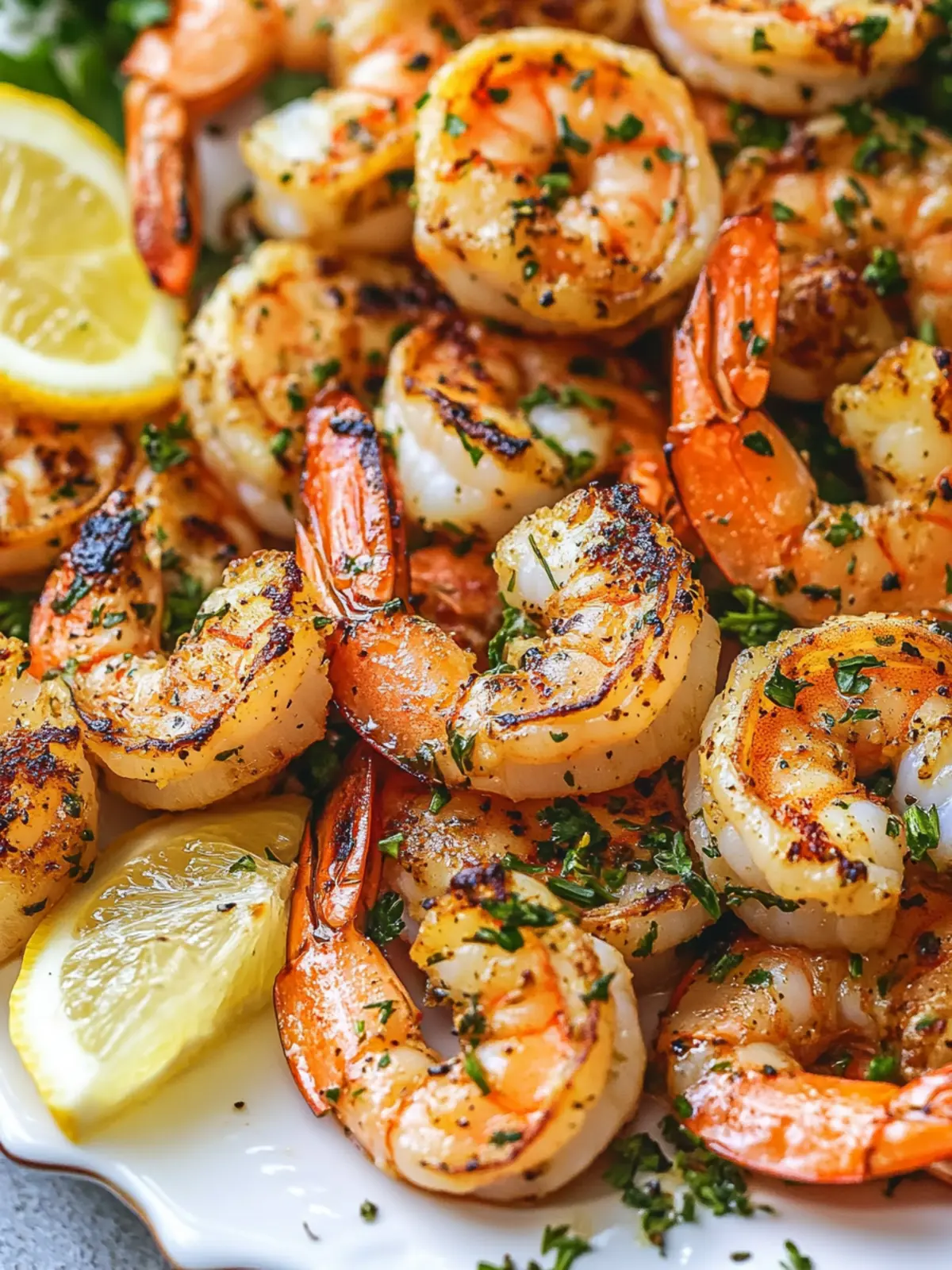 4th of July Lemon Herb Grilled Shrimp