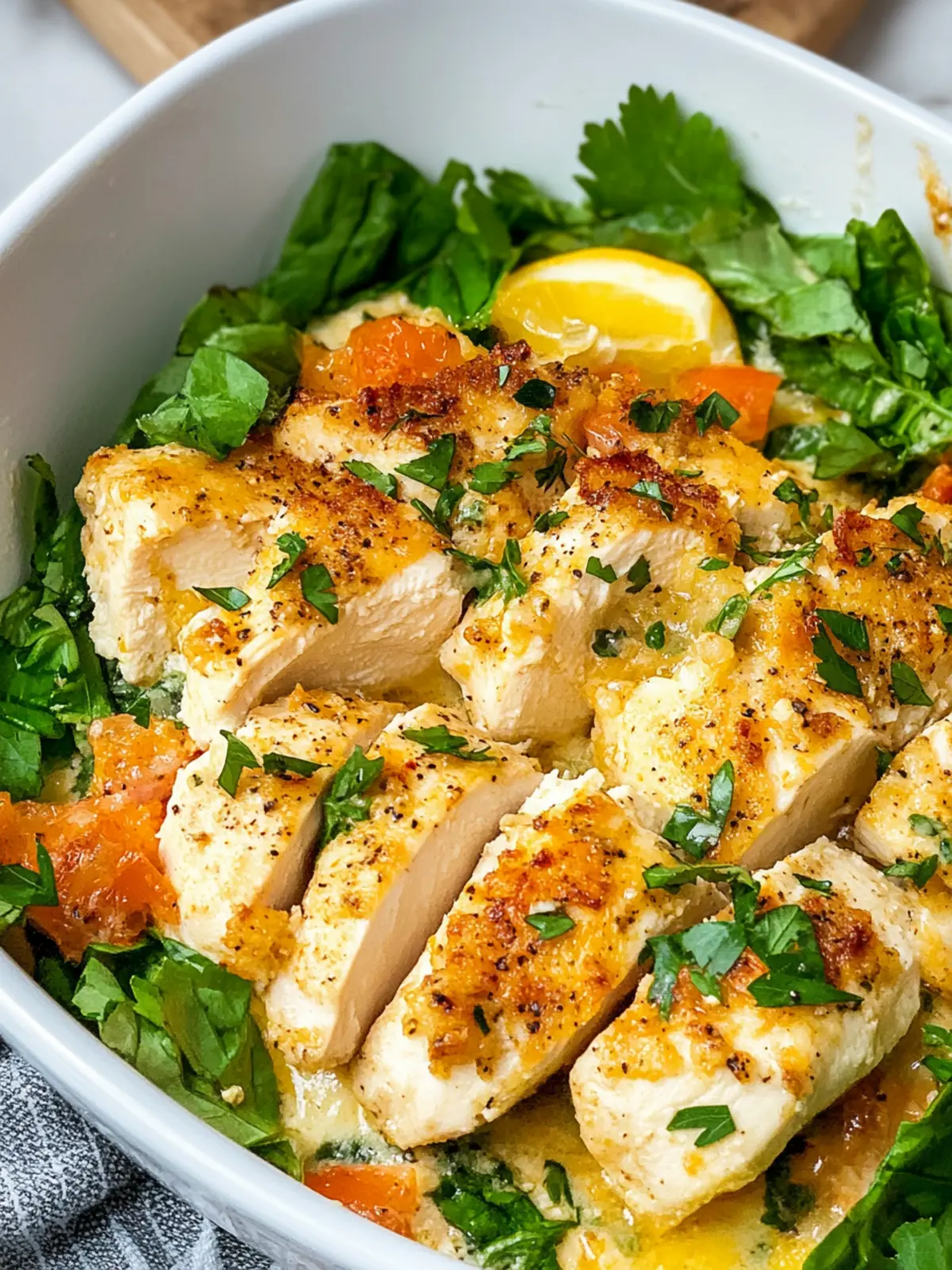 Baked Caesar Chicken