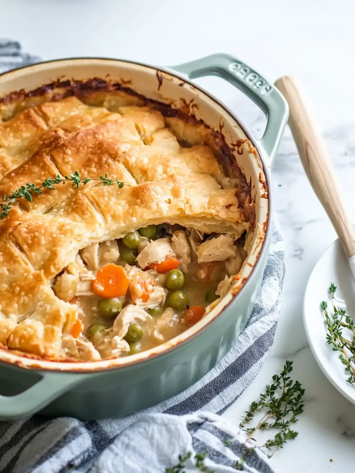 Healthy Chicken Pot Pie Casserole