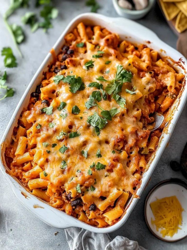 High Protein Mexican Pasta Bake