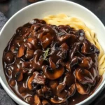 Silky Red Wine Mushroom Sauce