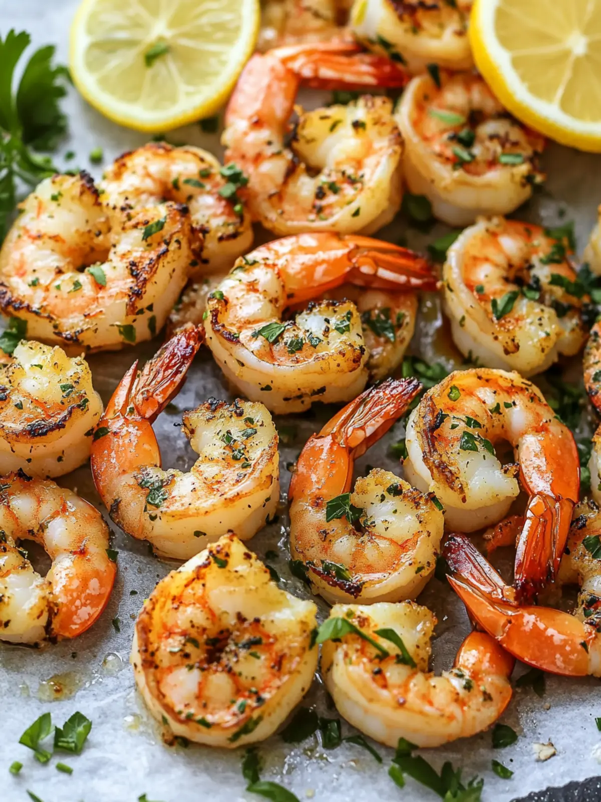 4th of July Lemon Herb Grilled Shrimp