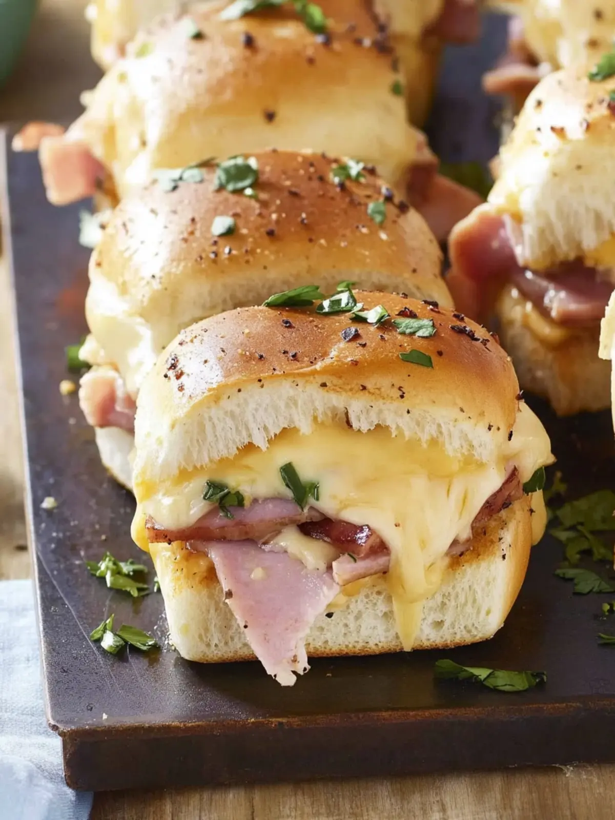 Potluck Ham and Cheese Sliders