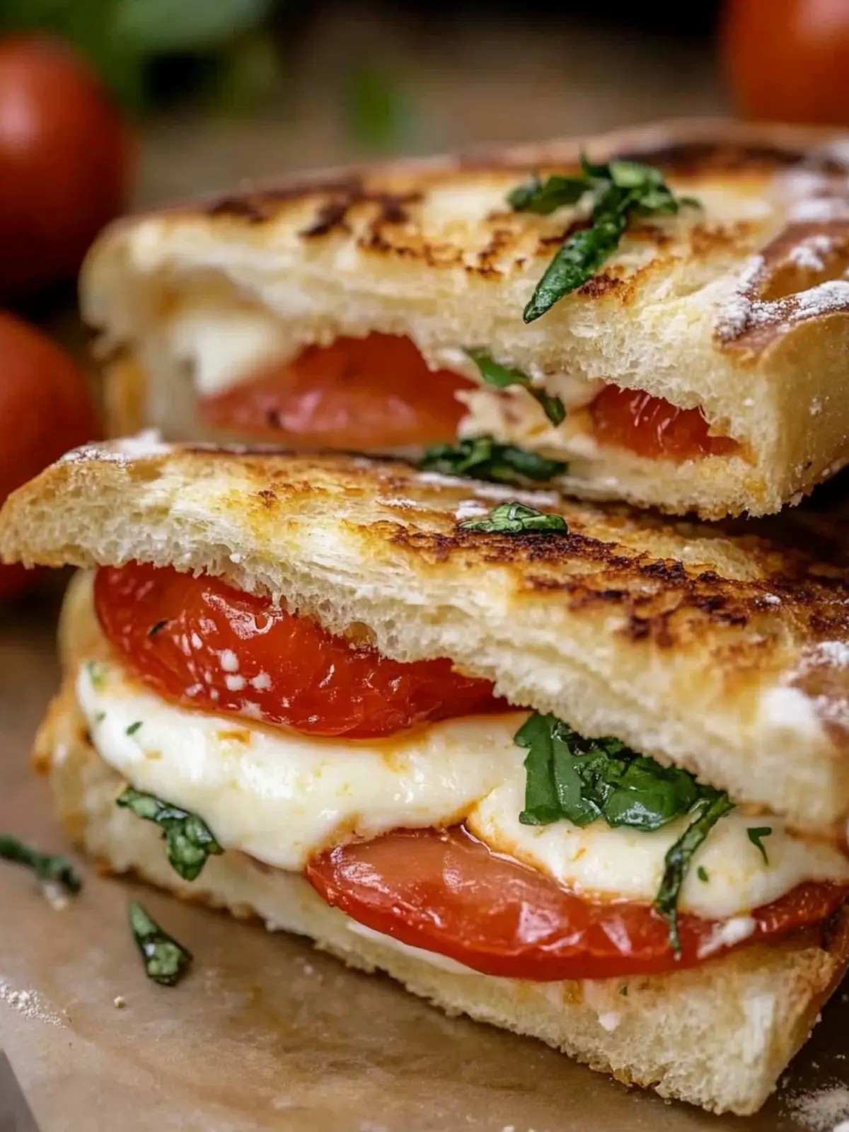 Starbucks roasted tomato mozzarella panini copycat