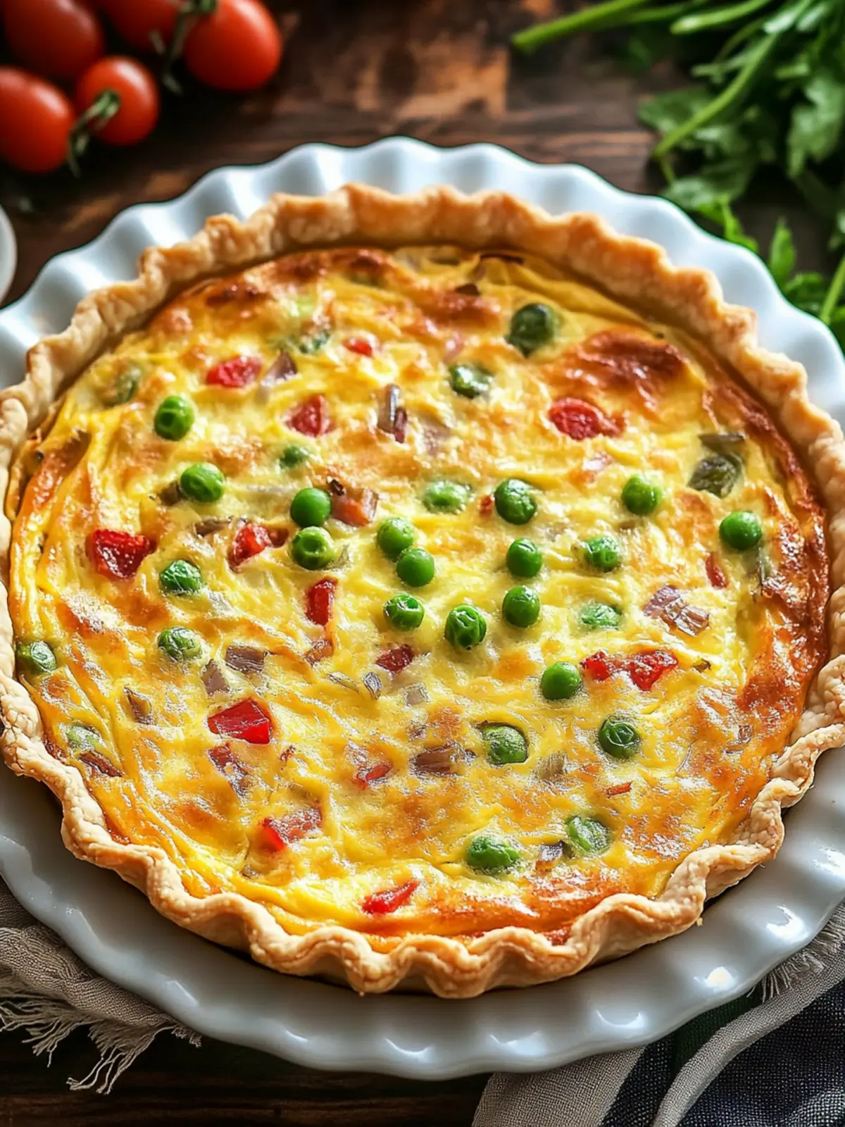 Fluffy Western Omelet Quiche