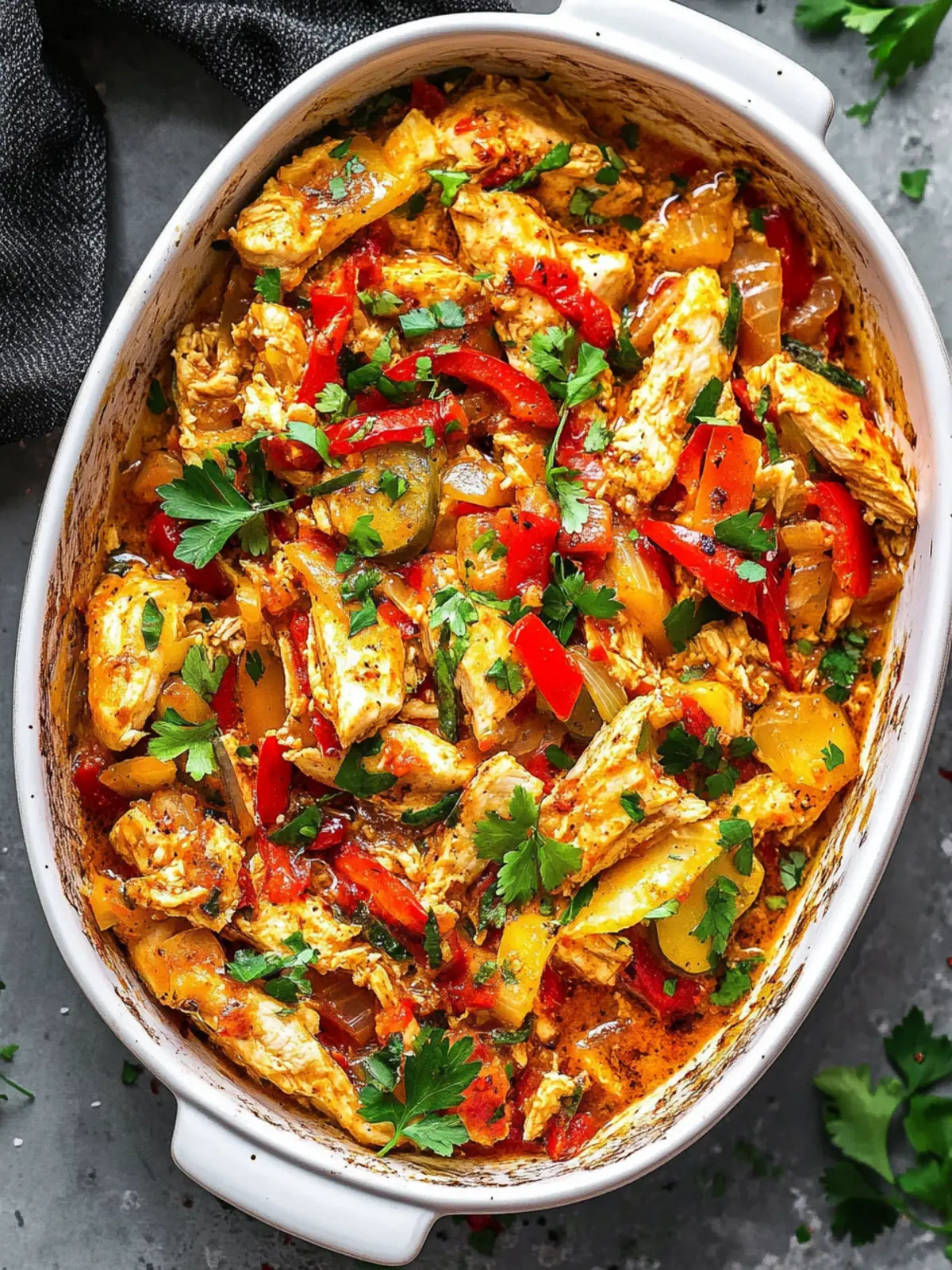 High Protein Power Meals Fajita Chicken Casserole