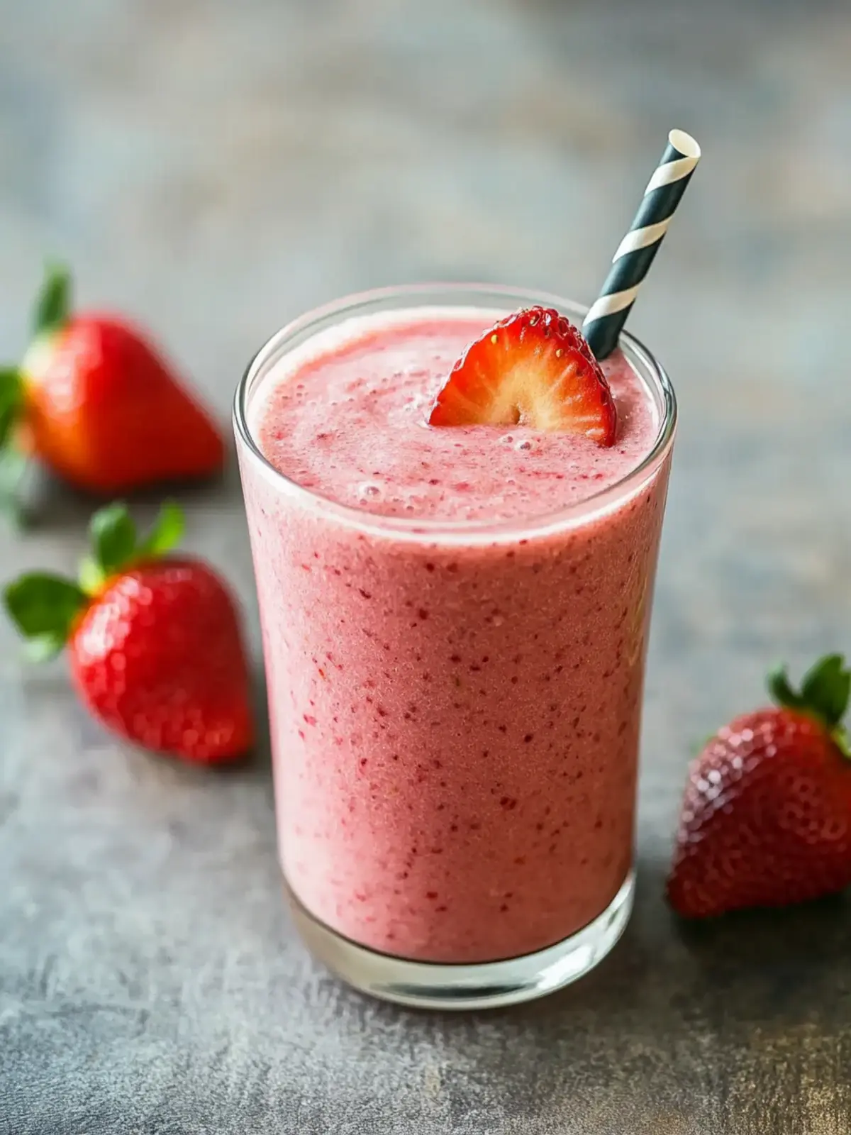 Gut Health Smoothies Strawberry Kefir Smoothie