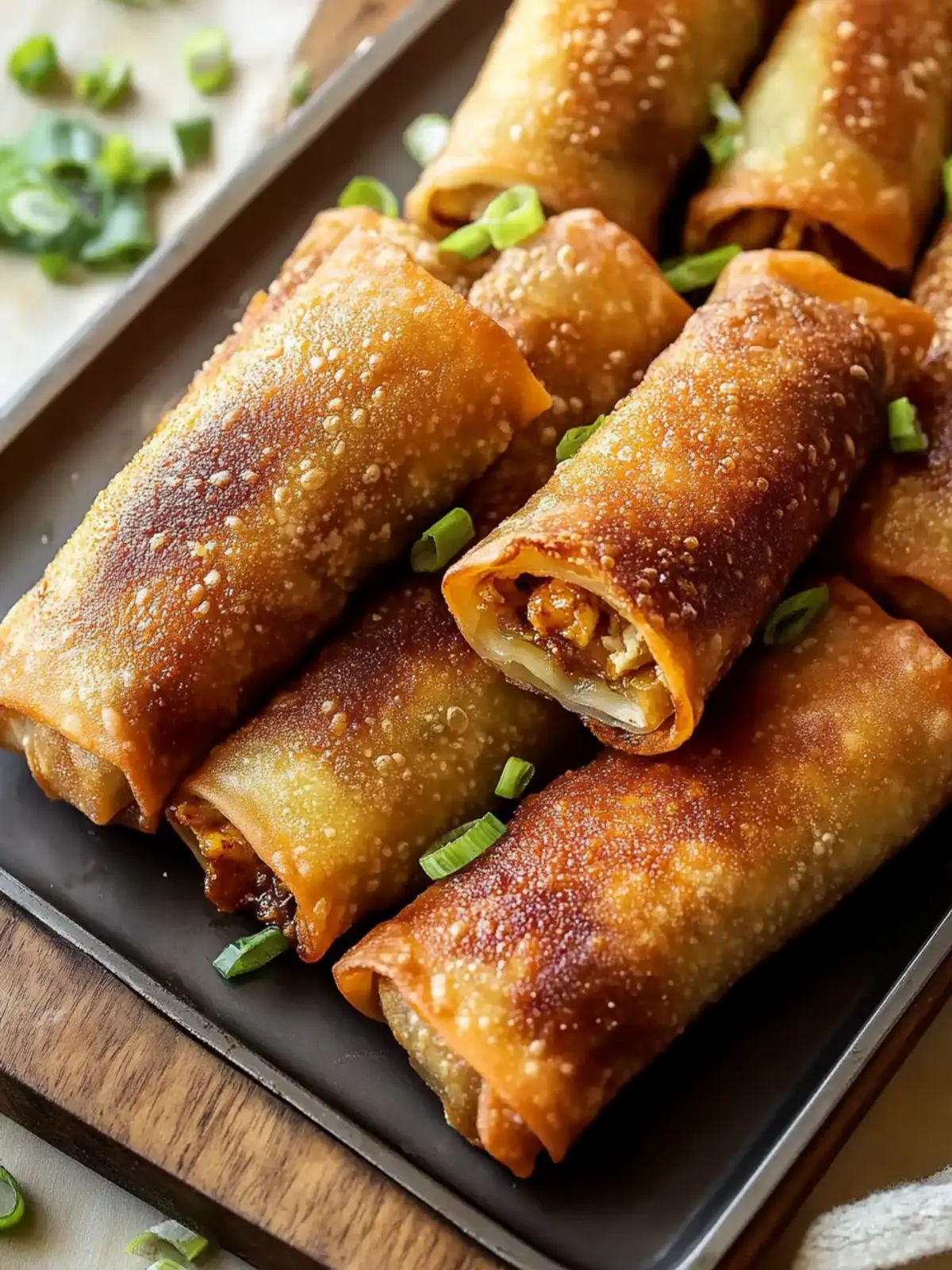 Tasty Teriyaki Chicken Egg Rolls