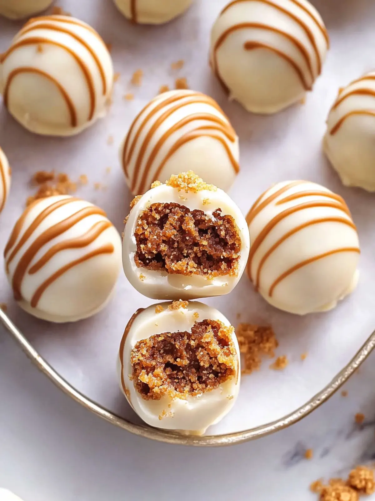 No-Bake Biscoff Cookie Truffles