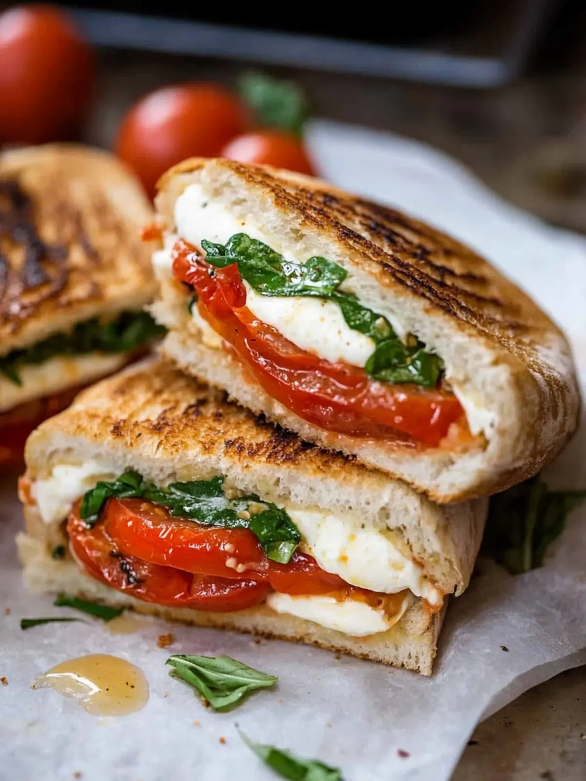 Starbucks roasted tomato mozzarella panini copycat