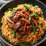 Crispy Beef Pan-Fried Noodles