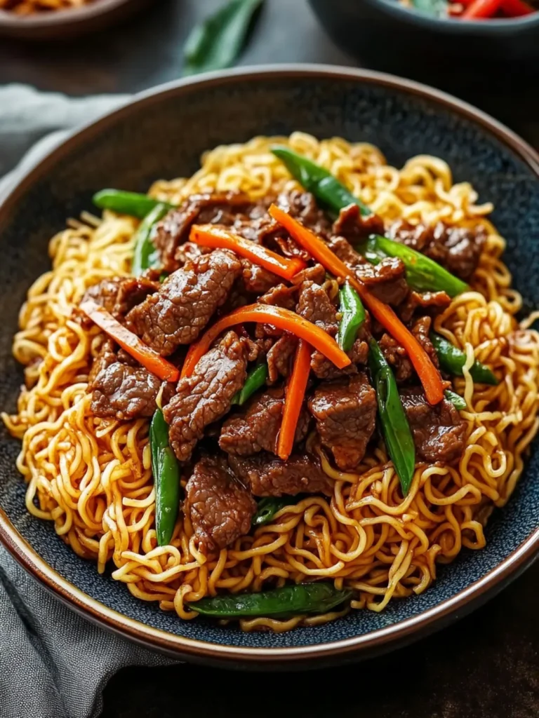 Crispy Beef Pan-Fried Noodles