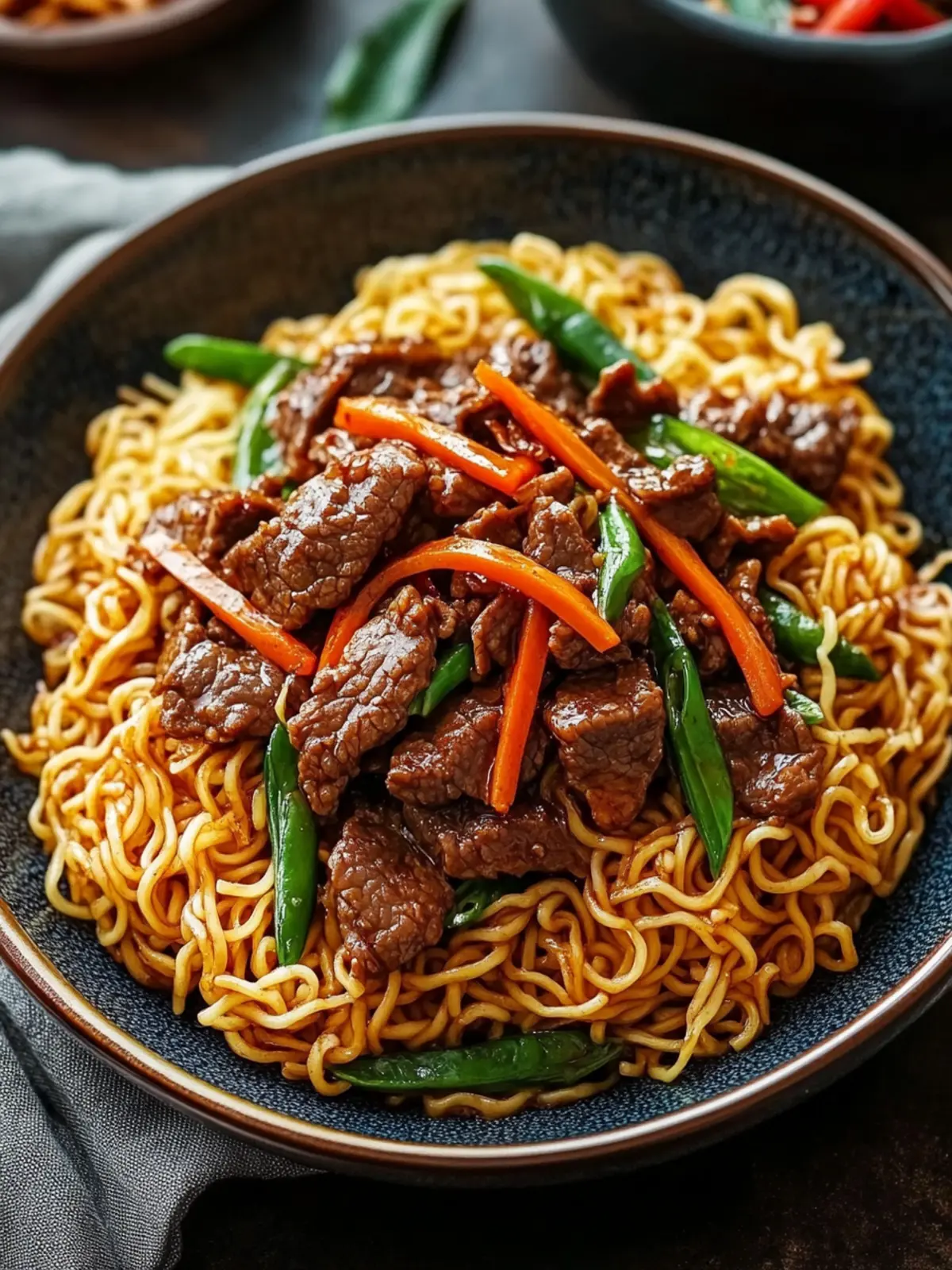 Crispy Beef Pan-Fried Noodles