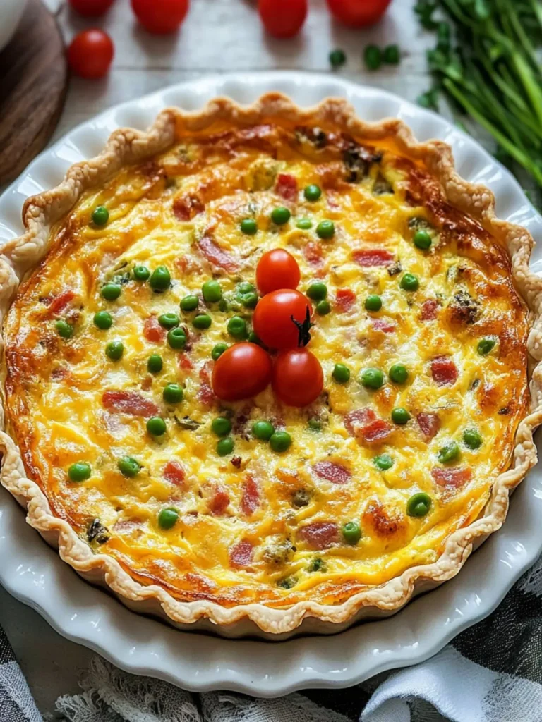 Fluffy Western Omelet Quiche