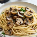 Quick Mushroom Spaghetti
