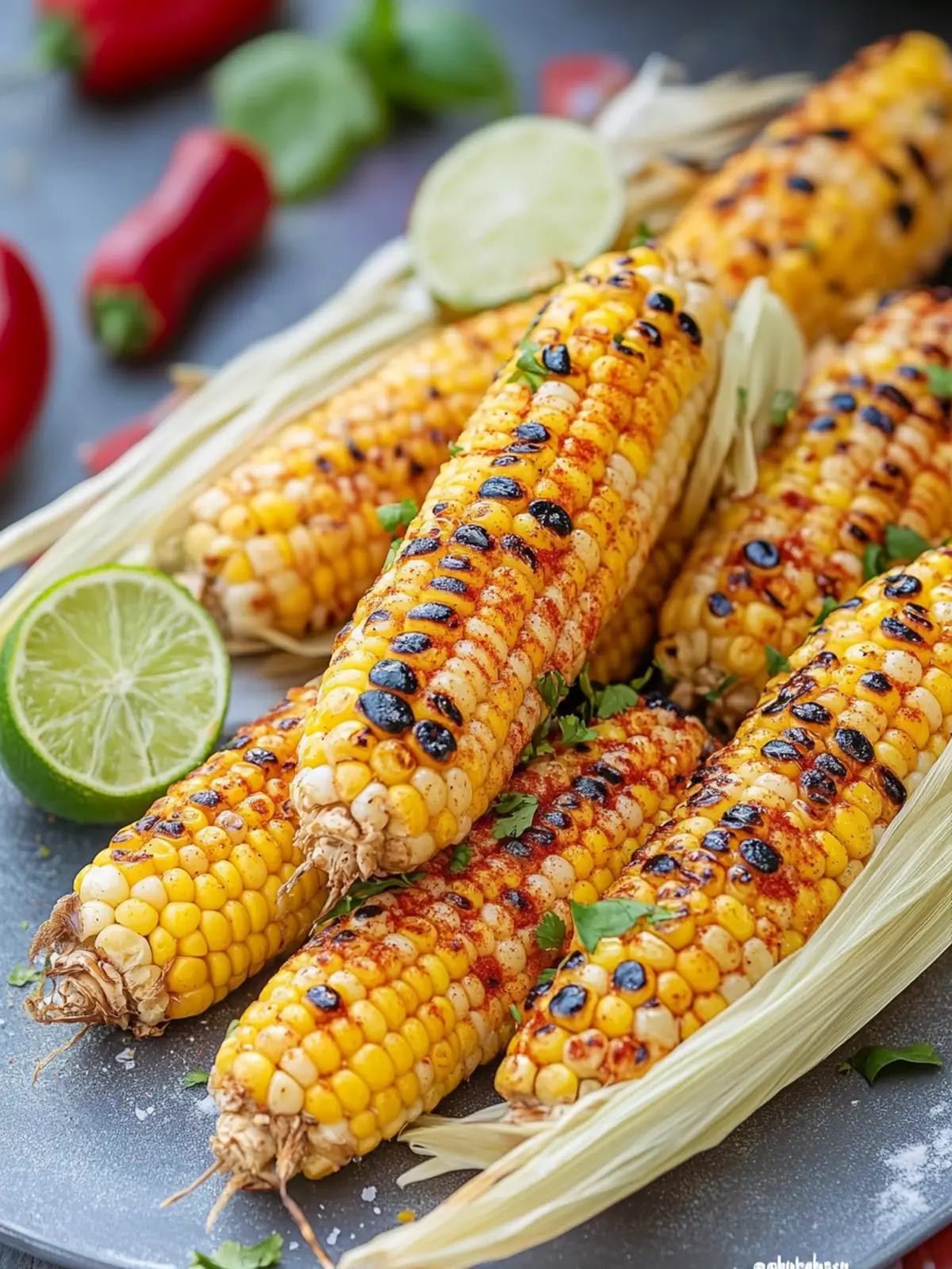 4th of July Grilled Corn with Chili-Lime Butter