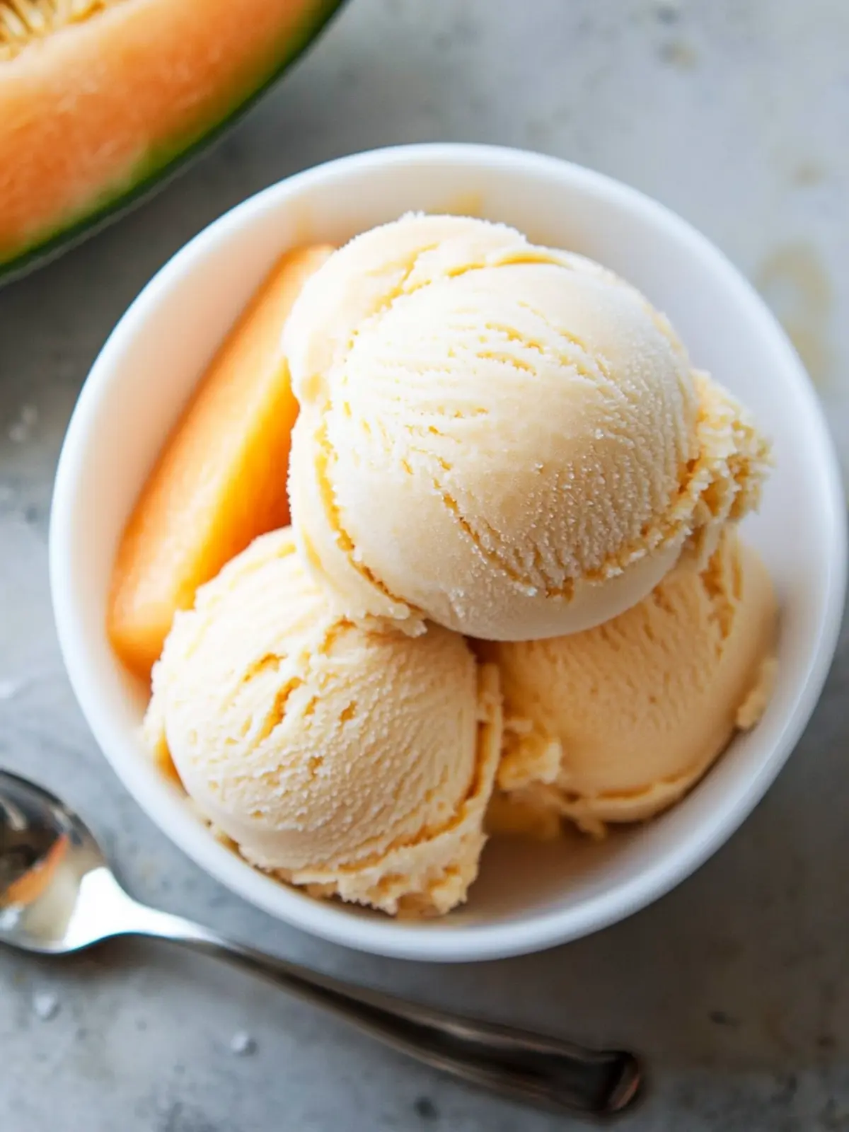 Cantaloupe Sea Salt Ice Cream