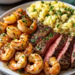 Mouthwatering Garlic Butter Shrimp and Steak