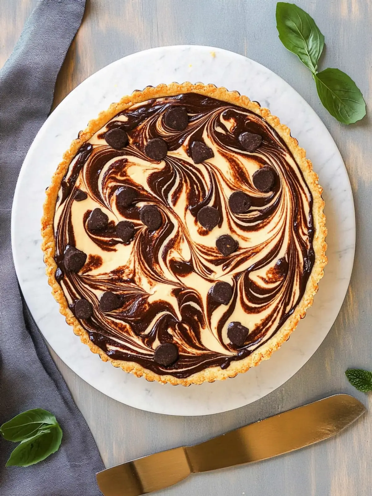 Ridiculously Easy Cream Cheese Brownie Tart