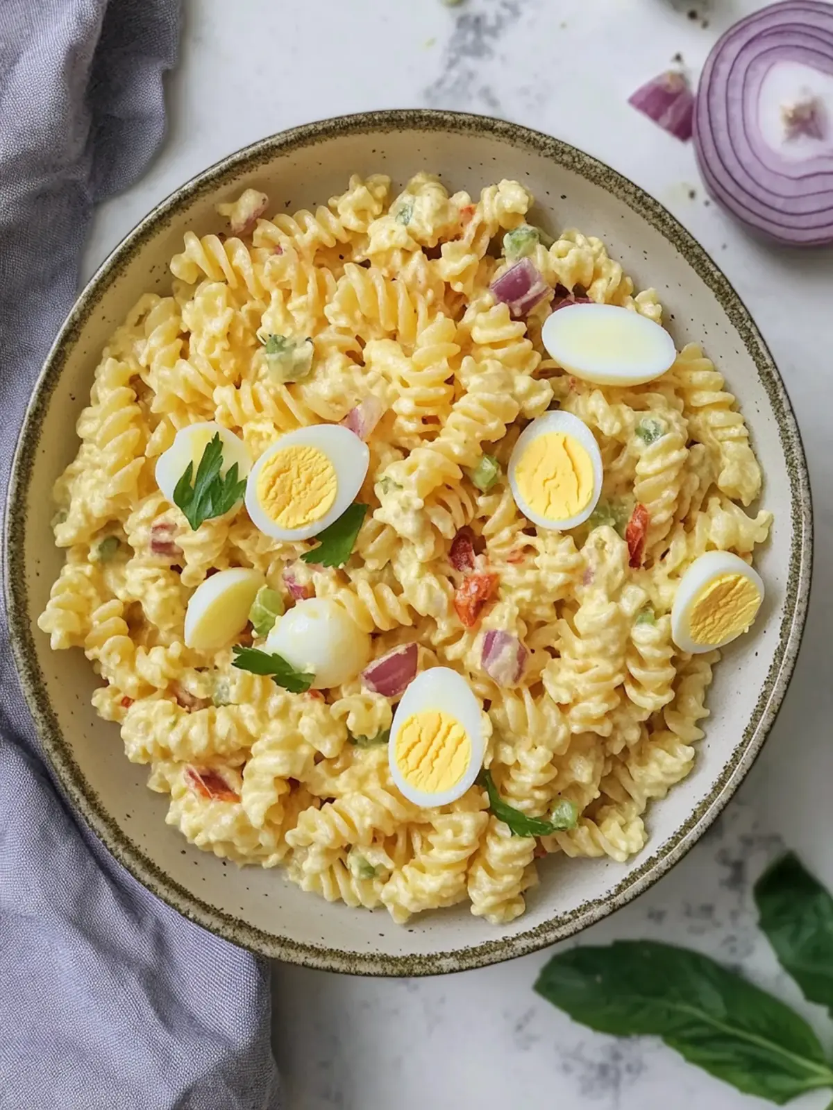 Deviled Egg Pasta Salad