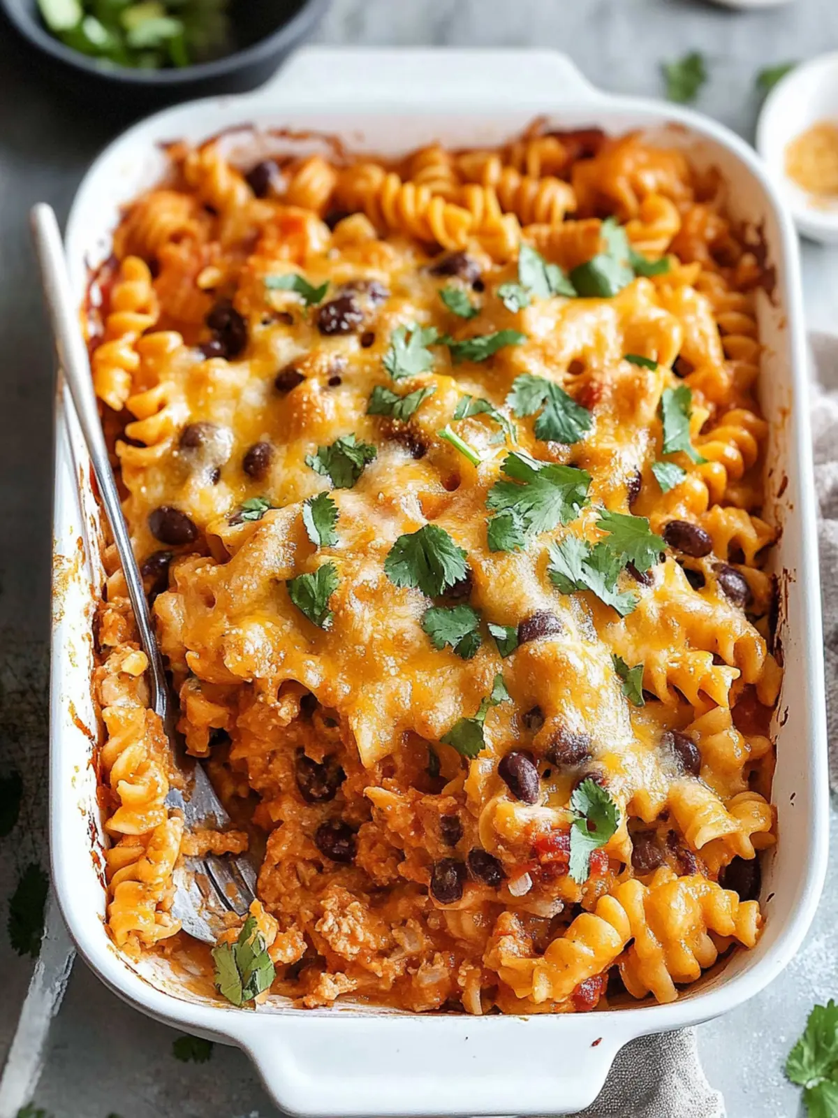 High Protein Mexican Pasta Bake