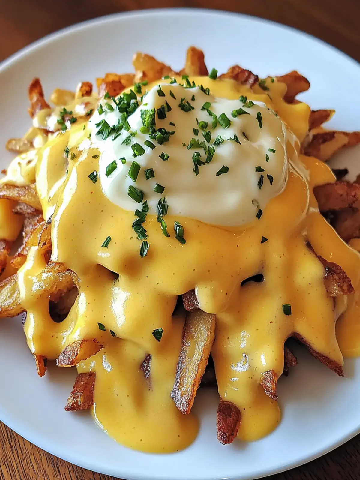 Breakfast Poutine with Hollandaise Sauce