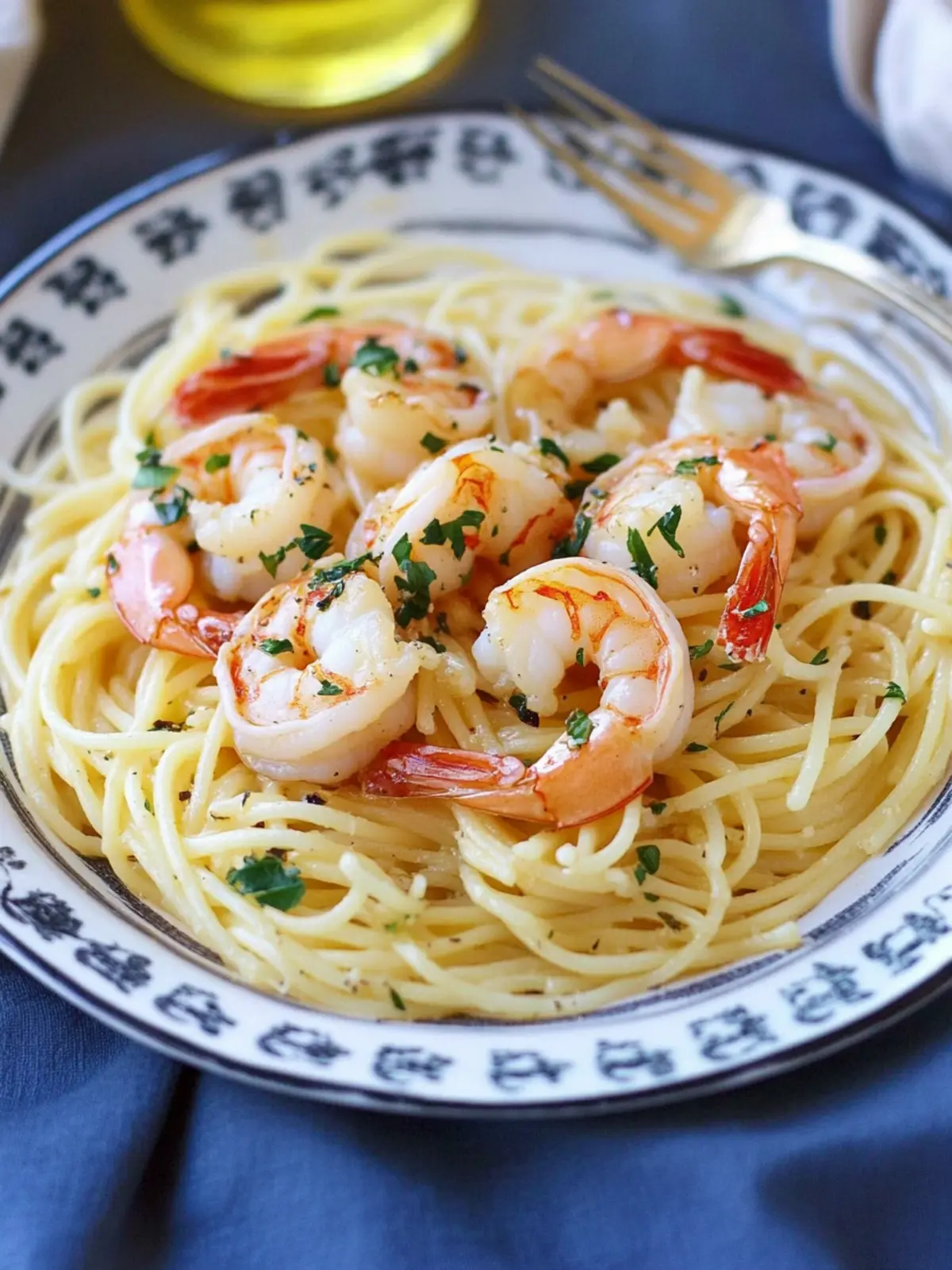 Summer Dinner Garlic Shrimp Pasta (Shrimp Scampi Recipe)