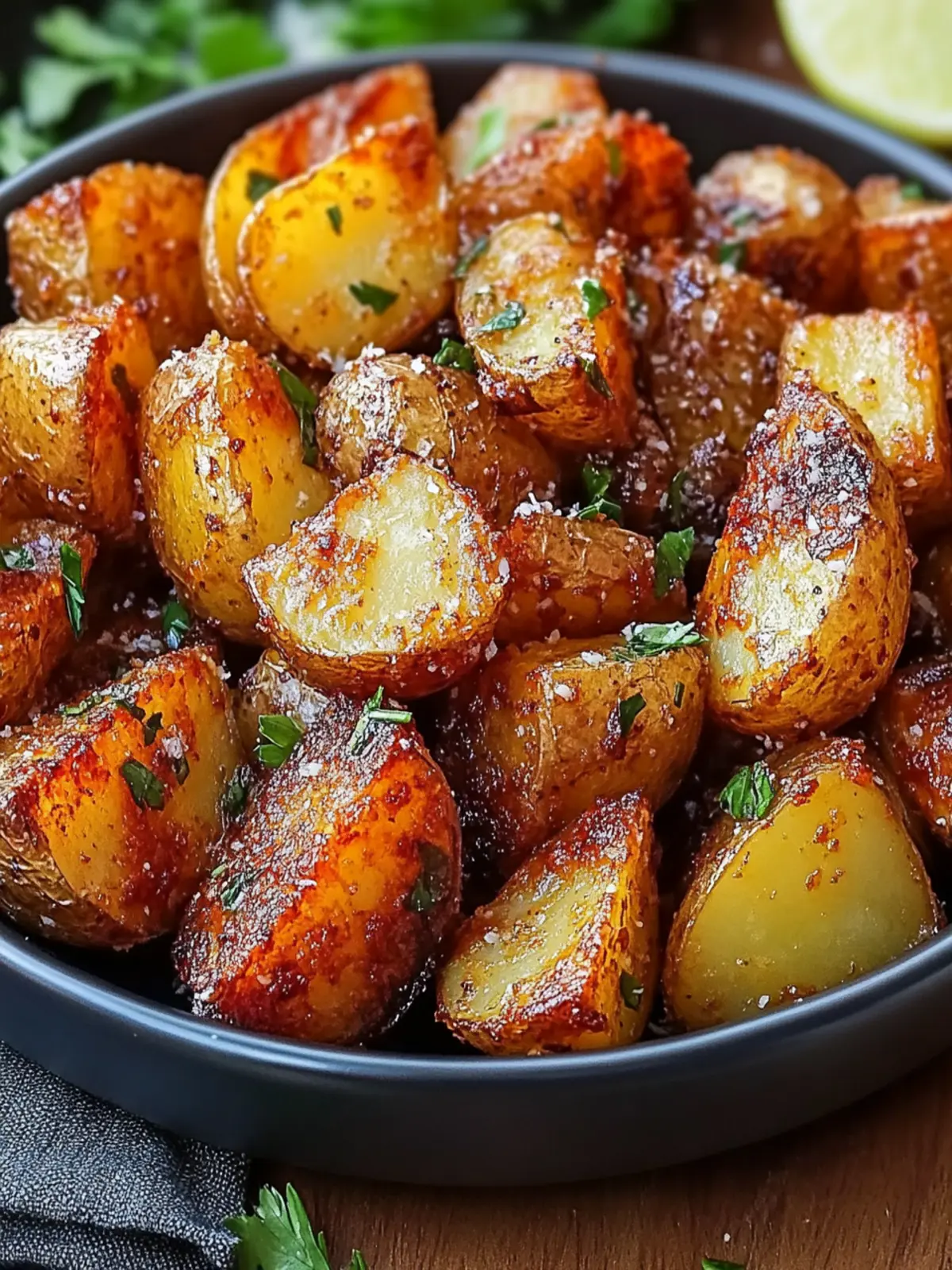 Crispy Coconut Sriracha Roasted Potatoes