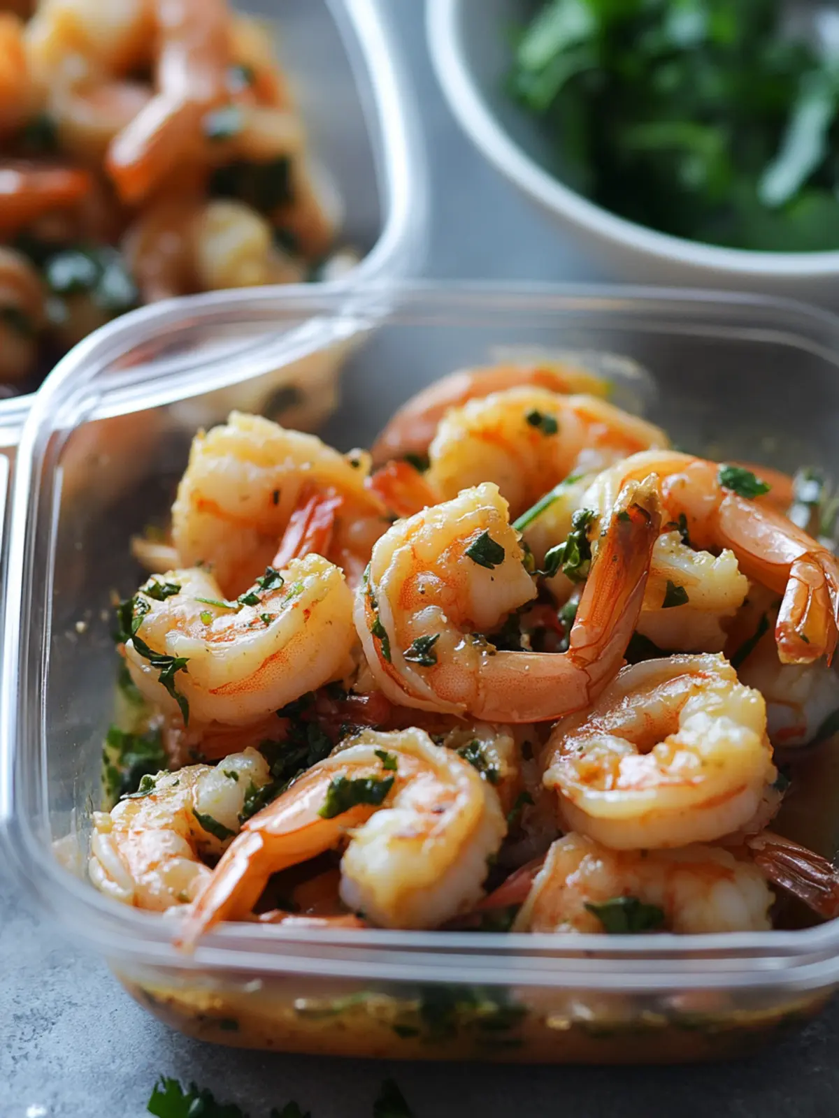High Protien Honey Garlic Shrimp