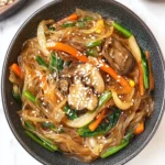Japchae (Korean Glass Noodle Stir Fry)