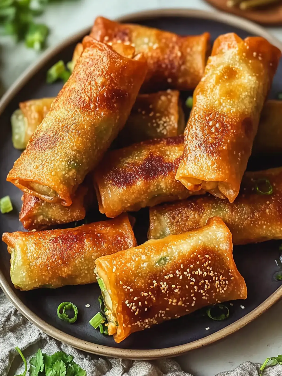 Tasty Teriyaki Chicken Egg Rolls