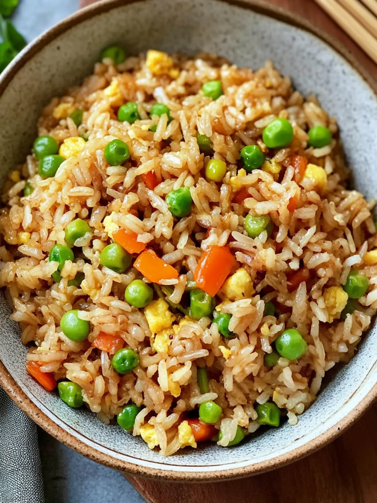 Air Fryer Fried Brown Rice