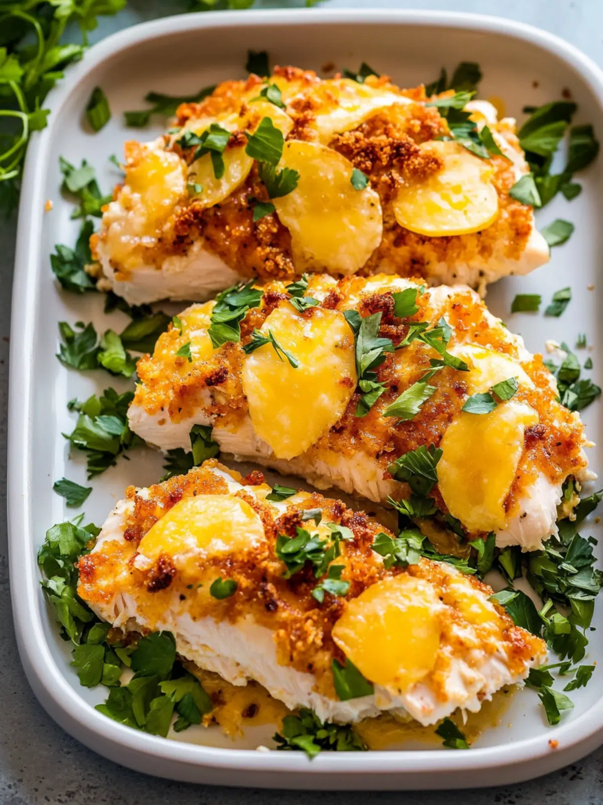 High Protein Baked Crack Chicken