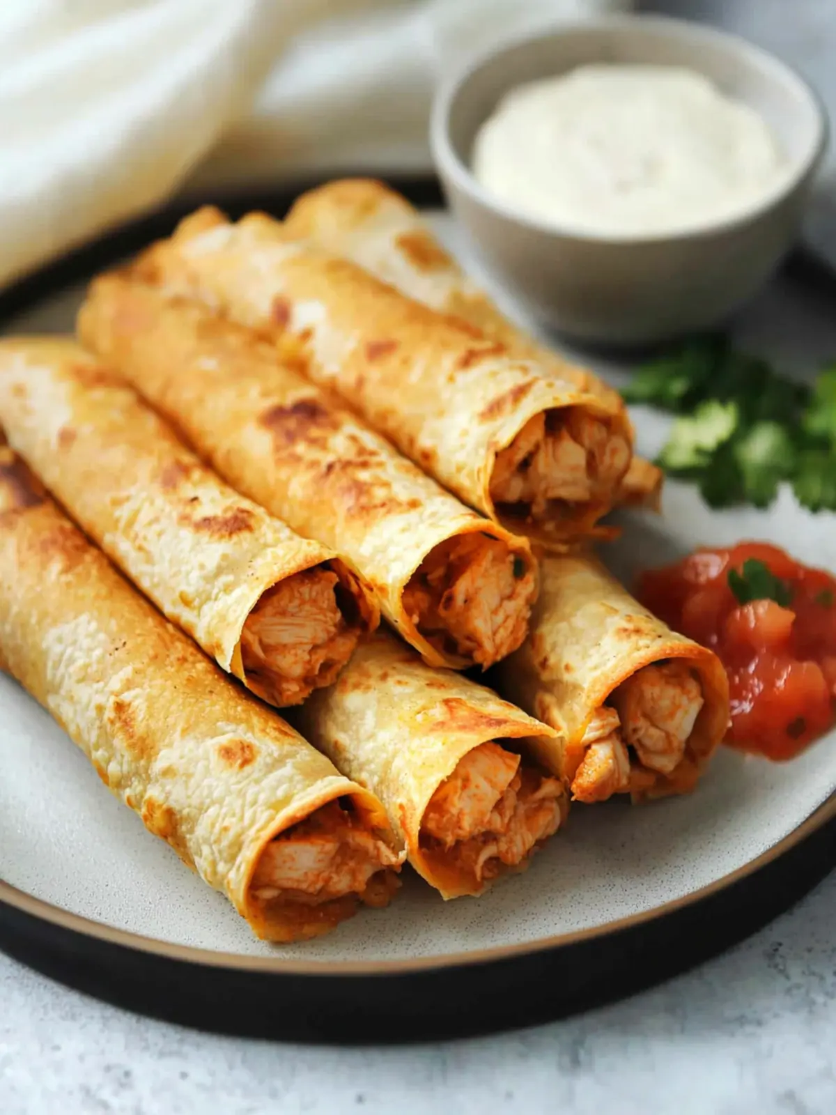 Air Fryer Chicken Taquitos (Easy Kid-Friendly Recipe)