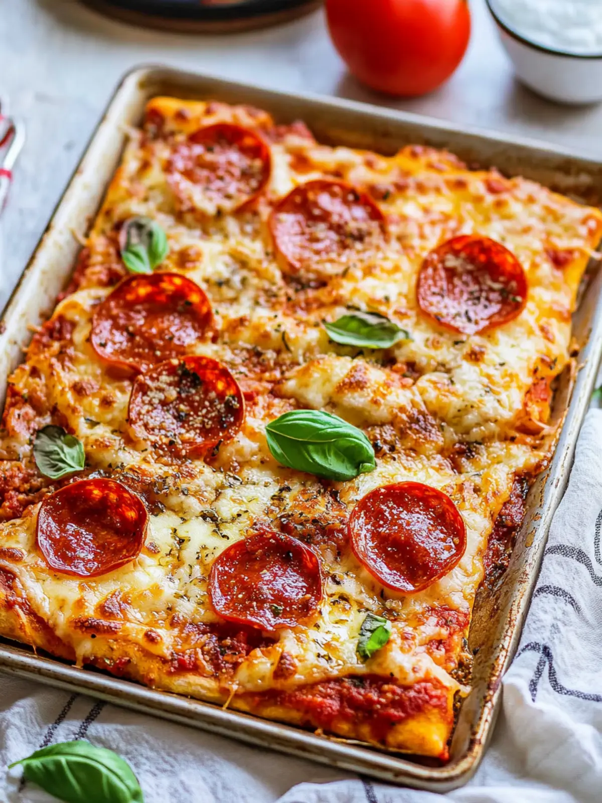 4th of July Best Sheet Pan Pizza Recipe