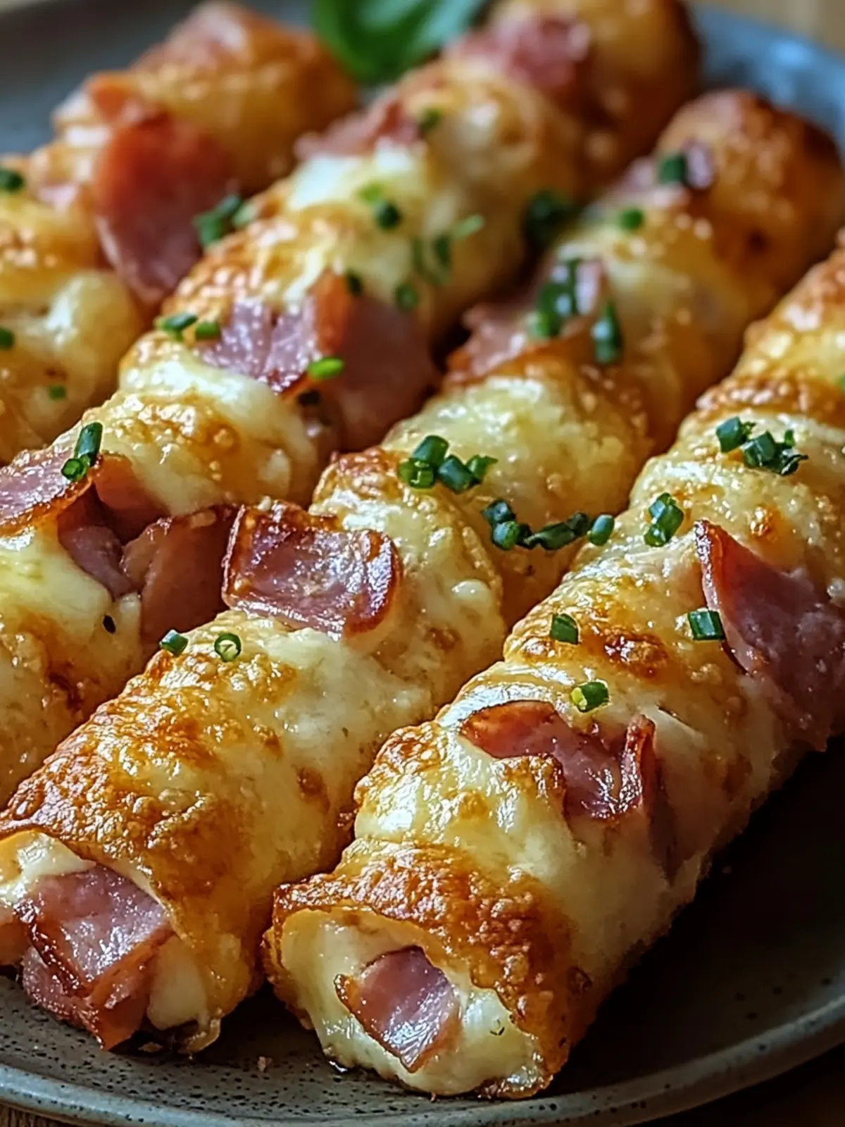 Irresistible Ham and Cheese Sticks