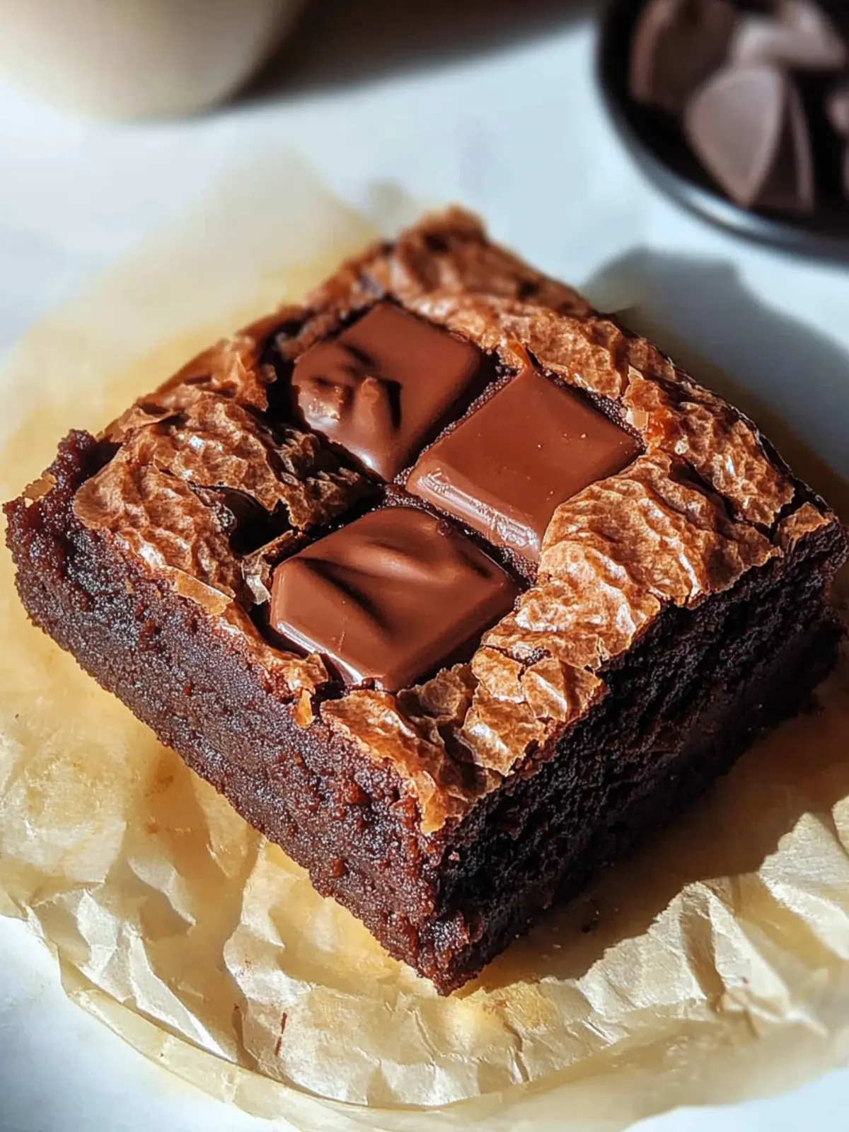 Mochi Brownies (Molten Chocolate Rice Cake)