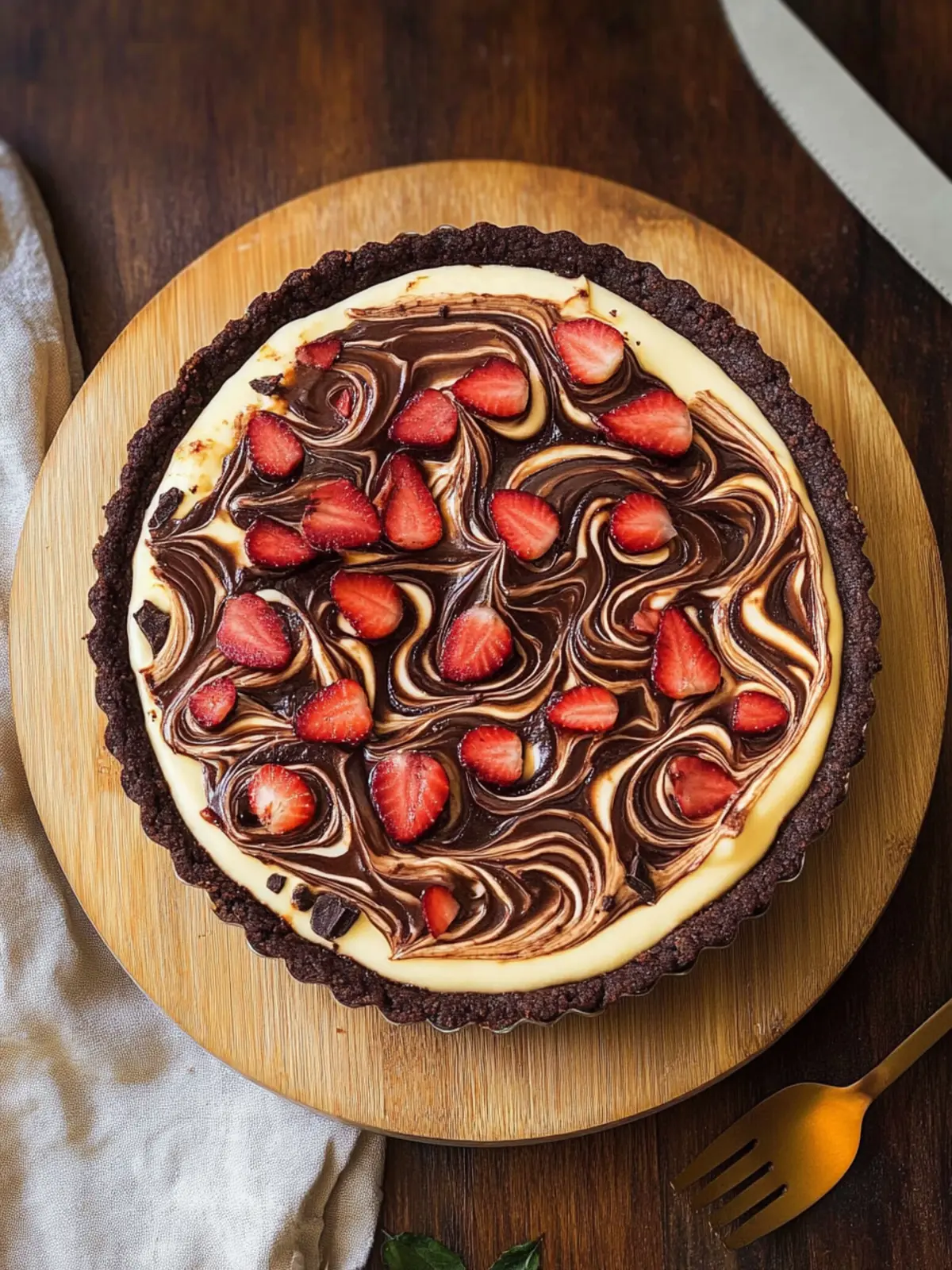 Ridiculously Easy Cream Cheese Brownie Tart