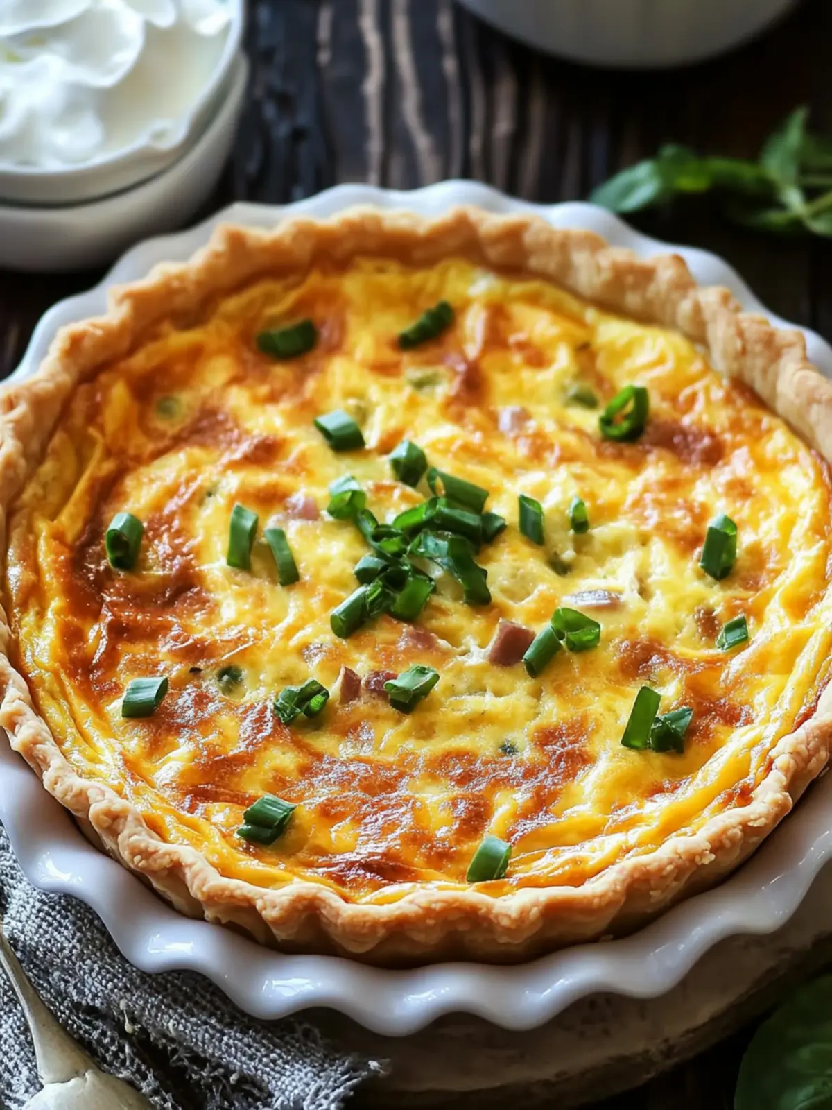 Fluffy Western Omelet Quiche