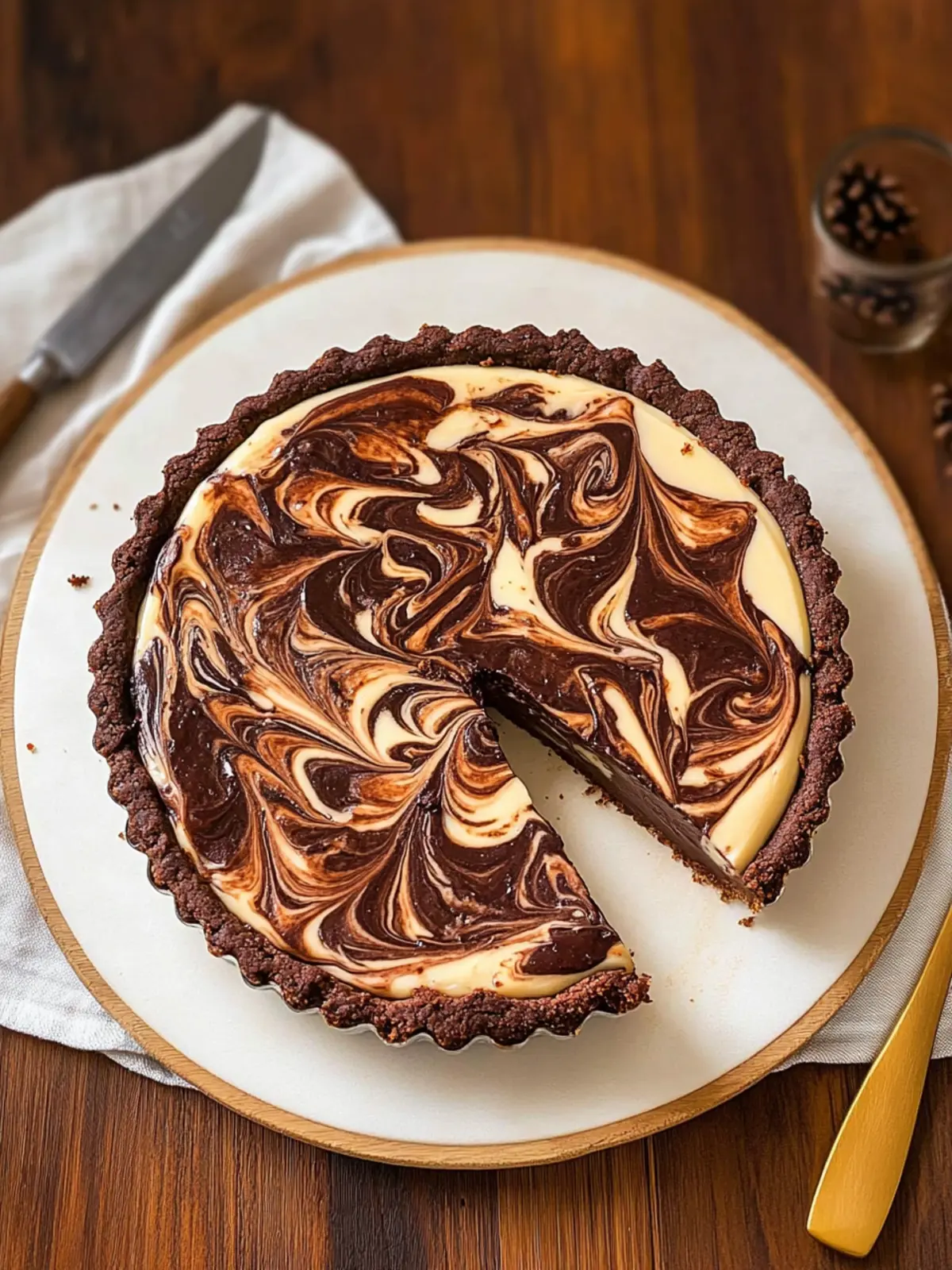 Ridiculously Easy Cream Cheese Brownie Tart