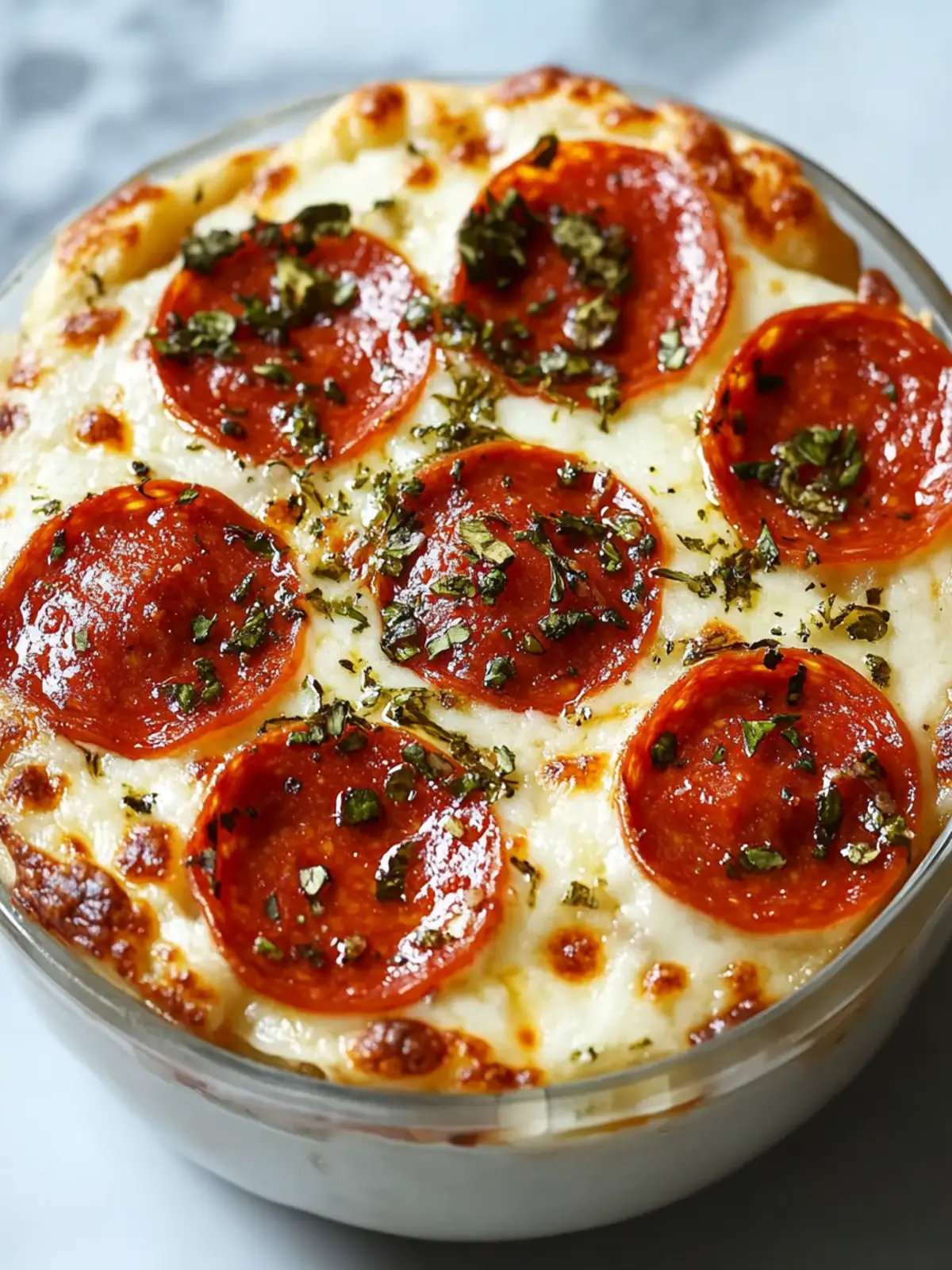 Cottage Cheese Pizza Bowl