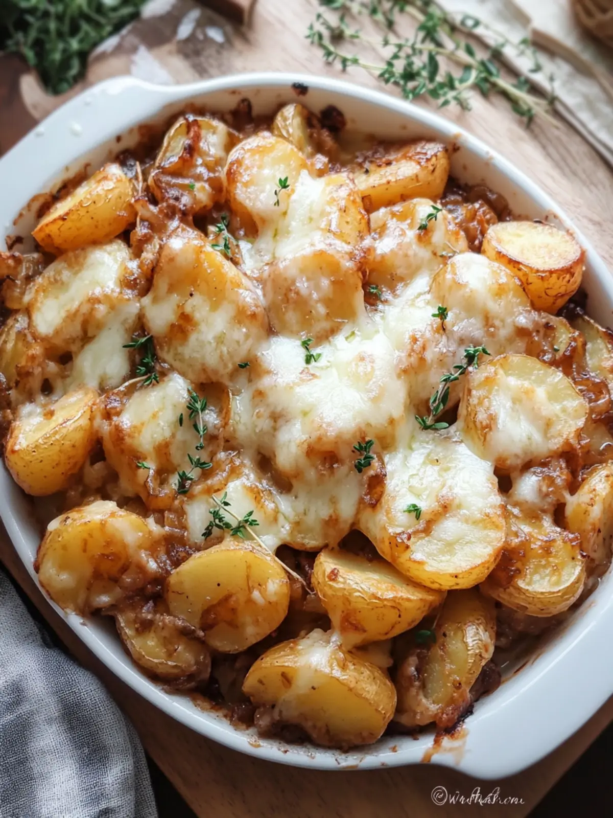 French Onion Potatoes