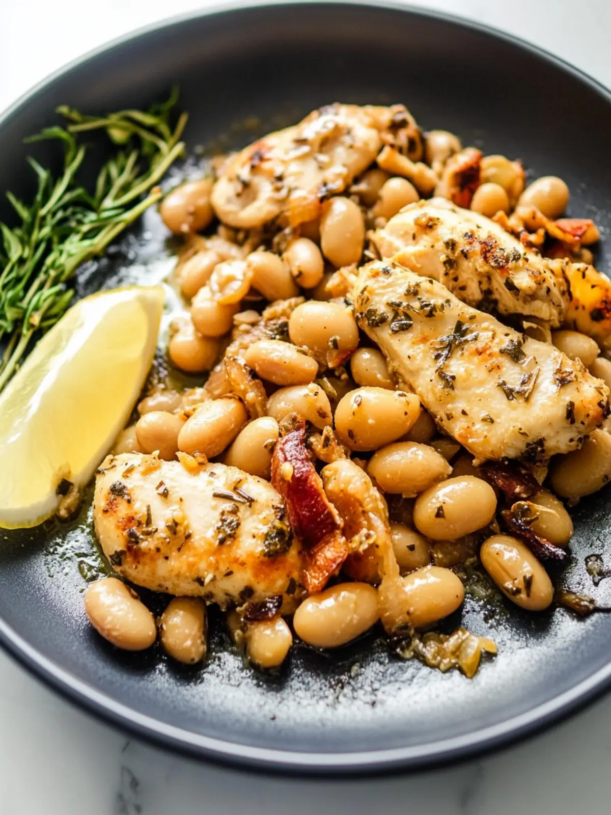High protein 10-Minute Herbed Chicken & Cannellini