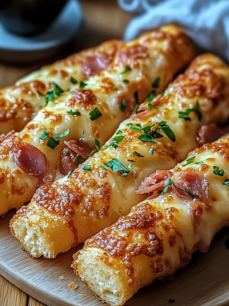 Irresistible Ham and Cheese Sticks