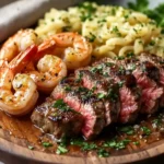 Mouthwatering Garlic Butter Shrimp and Steak